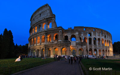 Roman Colosseum at Night